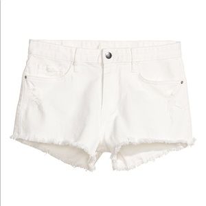 H&M White Denim Shorts